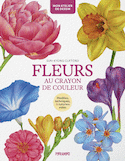 Fleurs au crayon de couleur